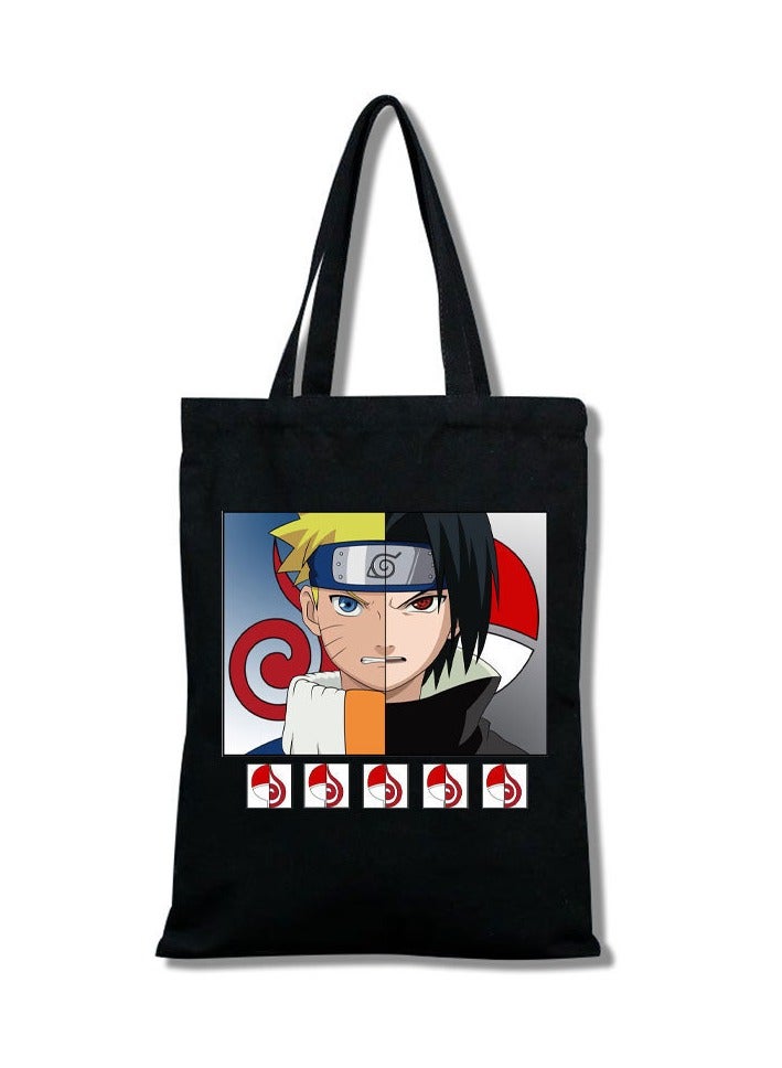 KUYING Anime Naruto Canvas Shoulder Bag 