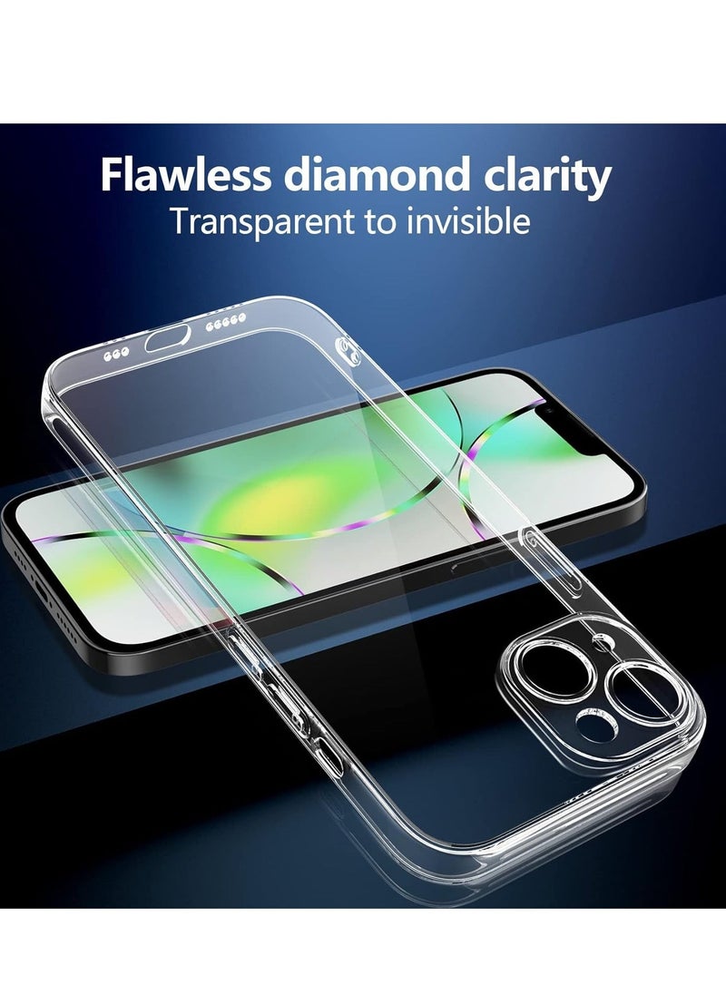 Raxoom Premium Clear Case Compatible with iPhone 15 Back Cover With Full Camera Lens Coverage, Anti-Yellowing & Slim Case - Image 3