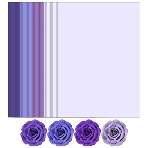 WEKOOSE Purple Colored Cardstock, Art Kraft Cover Stock Paper, 65lb/175GSM for Card Construction Making, Scrapbooking, Printing, Quilling and Crafts DIY 4 Shades 40 Sheets, 10 Sheet Each Color - Image 1