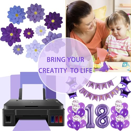 WEKOOSE Purple Colored Cardstock, Art Kraft Cover Stock Paper, 65lb/175GSM for Card Construction Making, Scrapbooking, Printing, Quilling and Crafts DIY 4 Shades 40 Sheets, 10 Sheet Each Color - Image 4