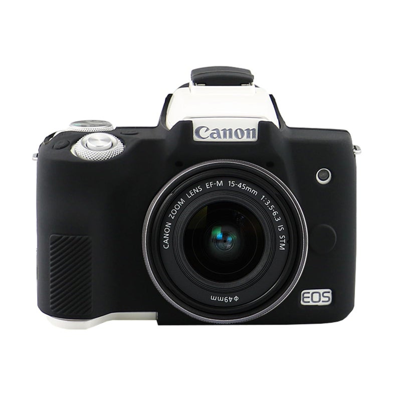 Easy Hood Camera Case for Canon EOS M50/M50 Mark II Digital Camera, Anti-Scratch Soft Silicone Case Cover Housing Protective Cover Protector Camera Body Skin Case (Black) - Image 1
