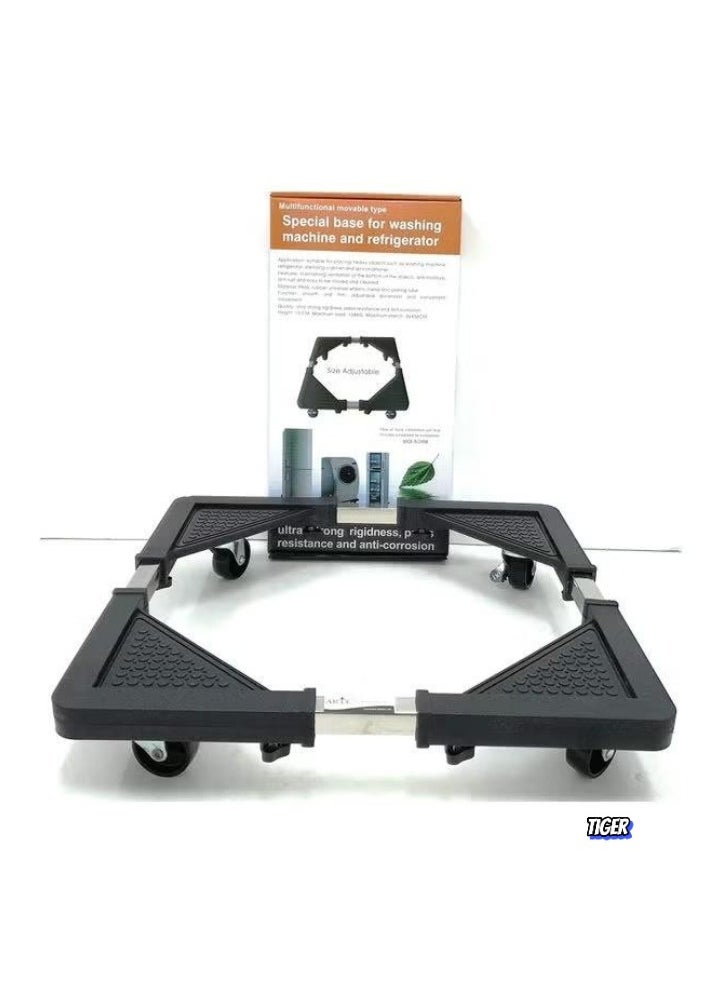 TIGER Universal Washing Machine Base Dolly with 4 Wheels, Adjustable 60-80 CM, 135 KG Load Capacity – Mobile Stand for Washer, Dryer, Refrigerator, Furniture Dolly with Rack Bracket for Easy Movement - Image 2