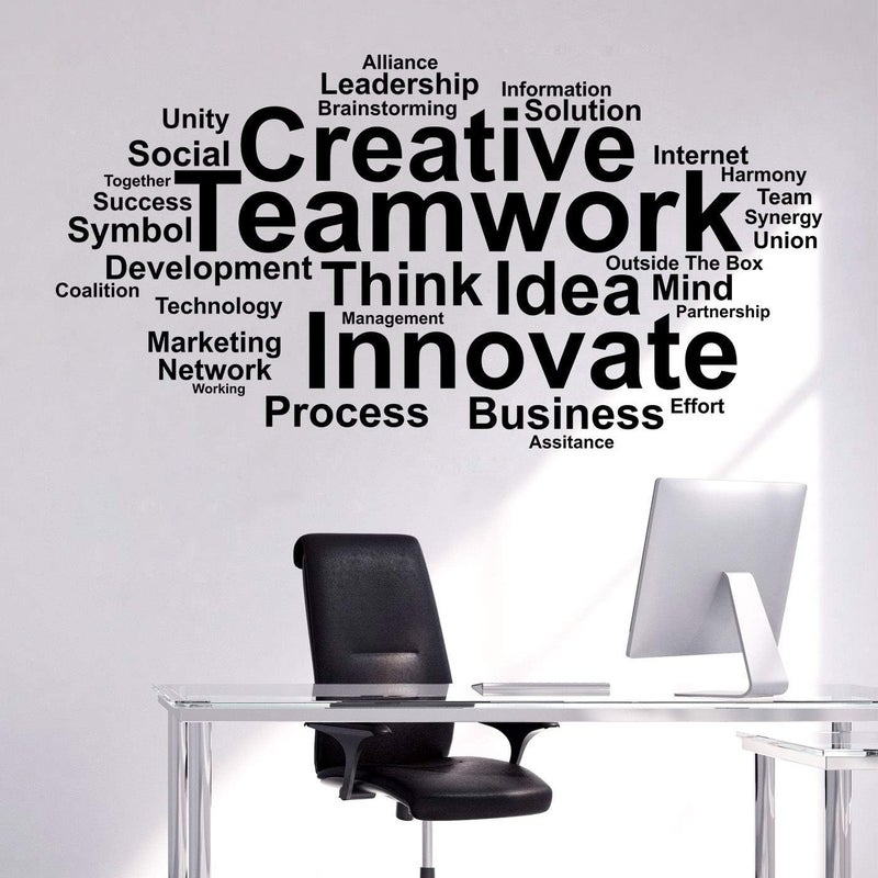 Asmi Collections Creative Teamwork Wall Sticker - Image 2