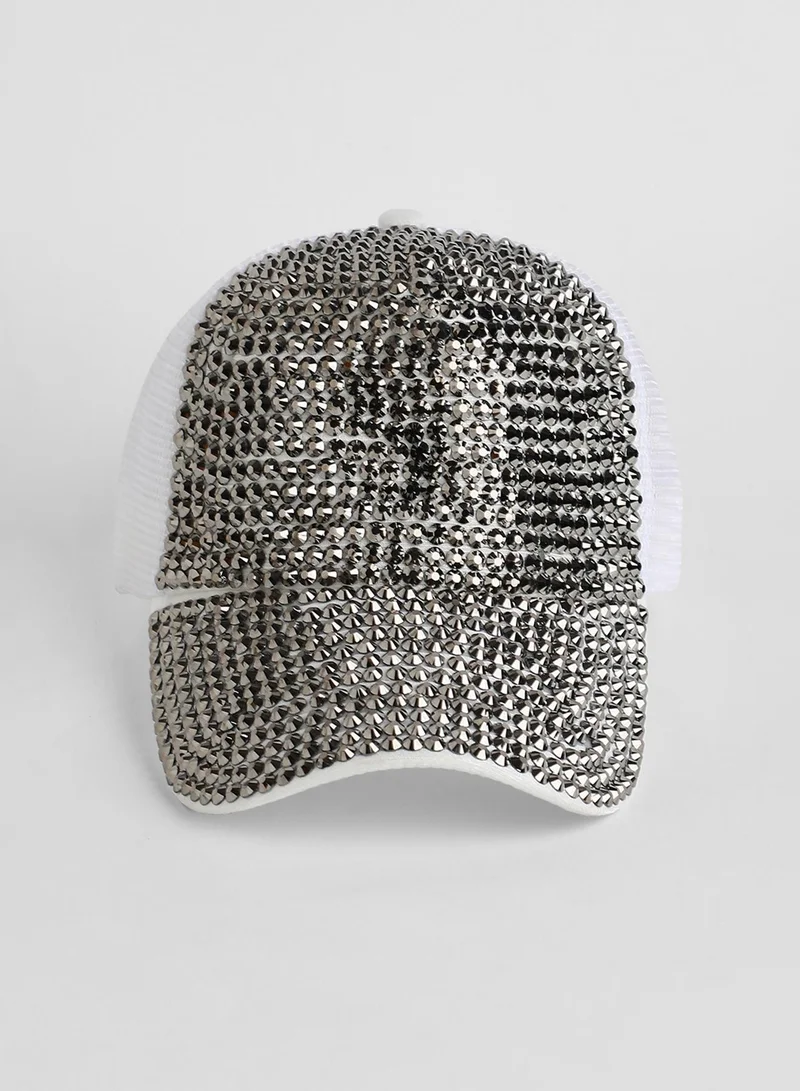 Haute Sauce Maxi Studded Baseball Cap