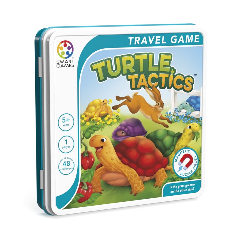 SmartGames Turtle Tactics Metal Box Travel Game with 48 Challenges for Ages 5 - Adult - Image 2