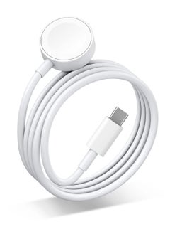 Wireless Fast Charging USB C Watch Charger Cord Compatible for Apple Watch, Magnetic Watch Charging Cable Compatible for Watch Series 9/8/7/Ultra/Ultra2/SE2/6/5/4/3/2/1/SE1, Type C Cord, 1M