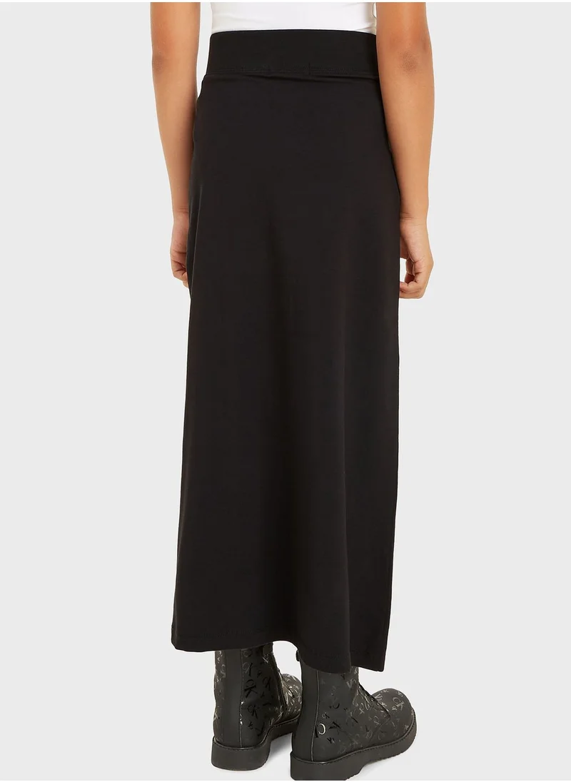 Calvin Klein Jeans Youth Minimalistic Maxi Skirt