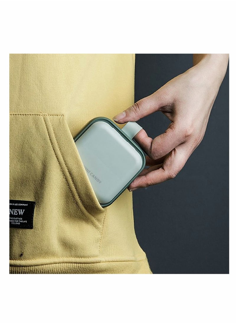 KASTWAVE - Small Pill Case Cute Pill Box Travel Daily Pill Organizer Portable Pretty Pill Container for Purse Pocket Compact Medicine Holder for Fish Oils Supplements - Image 1