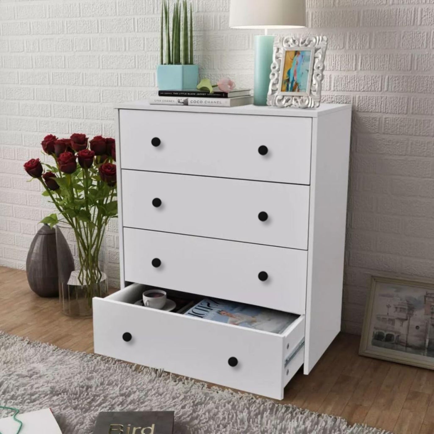 Modern MDF drawer unit - Height 86 cm - Width 70 cm - Depth 40 cm, from Furniture Store.