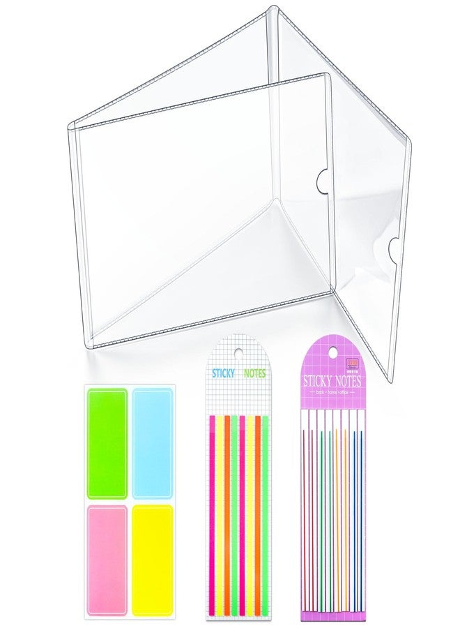 tutata 2026 Mahjong Card Sleeve Set, 4PCS Clear Cover with 320 pcs Mahjong Card Line Finder Highlighter Tape - Fit Large Print Size (6 1/8" x4 3/4") - Image 1