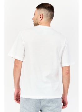 Reebok Men Sportswear Fit Short Sleeve Outdoor T-Shirt, White  - Image 4