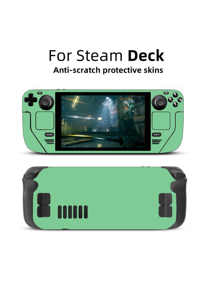 For Steam Deck Game Machine Anti-scratch Solid Color Pattern Steam Deck Steam Deck Sticker-Model:steam Deck Sea Bubble Green - Image 1
