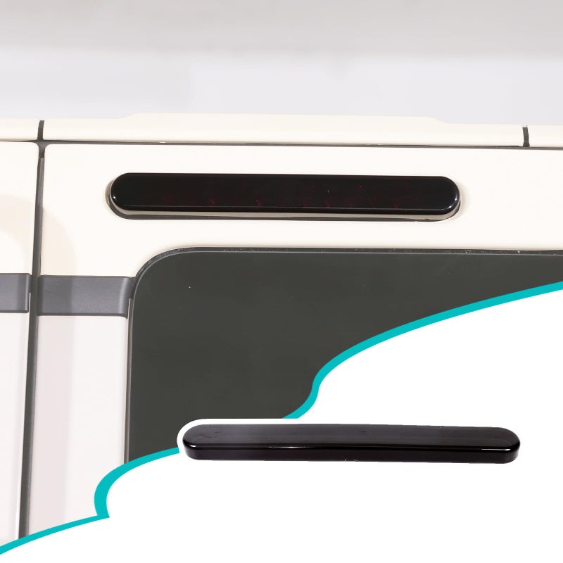 Hudiriy Car Brake Light Trim Compatible with Ineos Grenadier 20202024 High Mounted Third Brake Light Rear Center LED 3rd Stop Lamp Patch Decorative Cover Exterior ABS Protect AccessoriesBlack