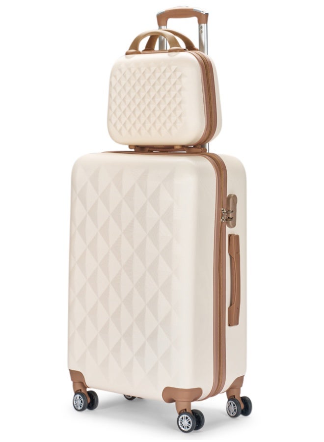 LIMRA Hardside 6 Piece Luggage Trolley Set Beige/Gold - Image 2