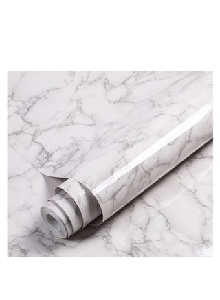 White Grey Marble Contact Paper, Peel and Stick Self-Adhesive Thick Wallpaper, Decorative Vinyl Waterproof, 300 x 40cm - pzsku/Z3C0753C67984C3591C09Z/45/_/1728020217/7291c005-41ef-4dbc-89dc-0cdd9e344fd7