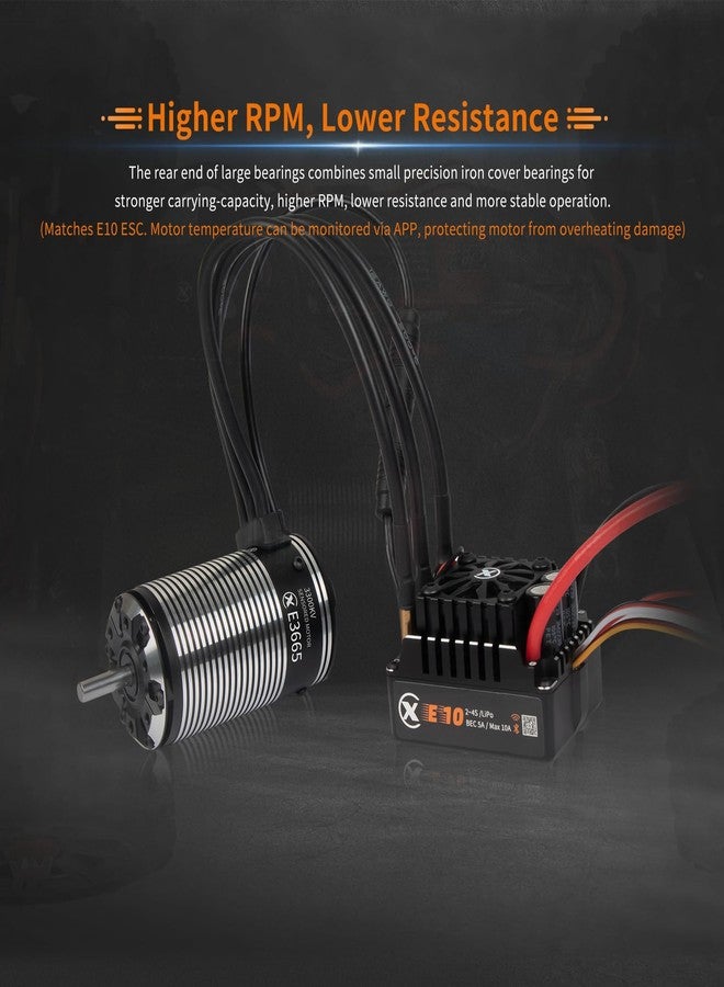 XC E3665 Sensored Brushless Motor for RC Car,2-4S Lipo,IP67 Water Proof,Applicable to:1/10 Short Course,Trucks,Monster (2500KV) - Image 3