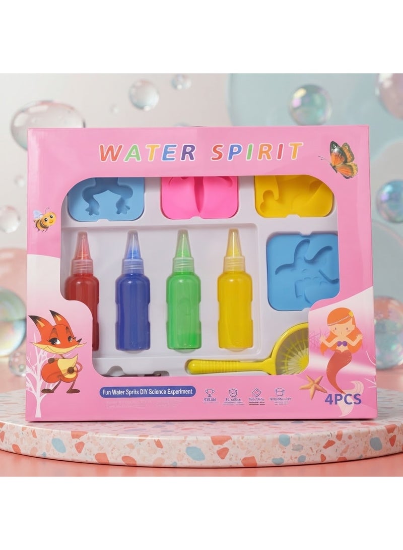 StarKids A comprehensive set of scientific and artistic experiments featuring four bottles of liquid for creating gel shapes and magical aquatic creatures in an interactive way; specially designed to develop children's creative skills, boost their imagination, and provide hours of fun, educational play at home. - Image 5