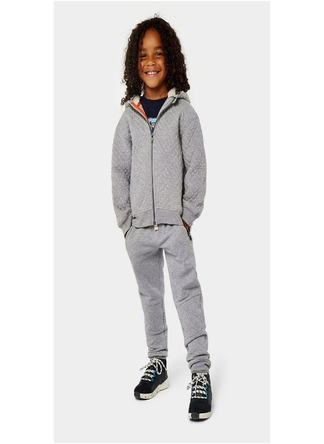 mothercare - Grey Quilted Panel Joggers - Image 1