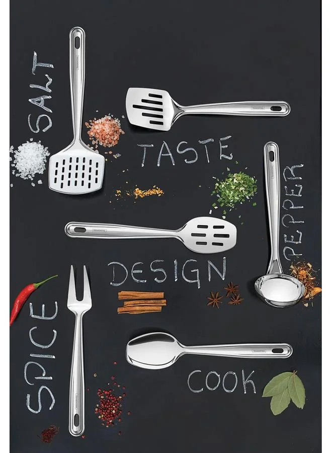 ترامونتينا ملعقة تقديم مثقبة من الستانلس ستيل