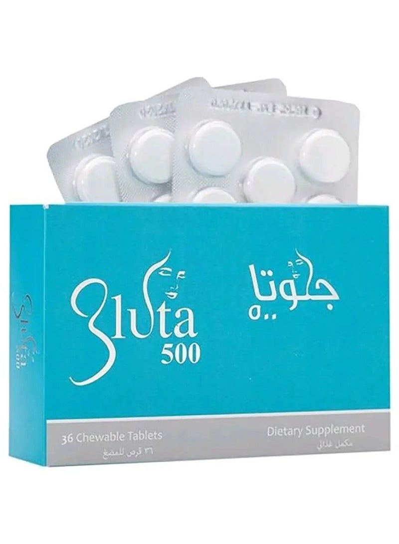 Gluta Gluta 500 mg 36 chewable tablets - Image 2