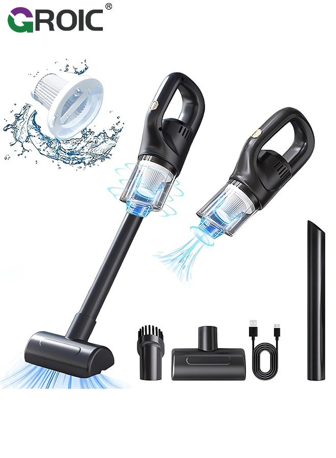 GROIC Wireless Charging Vacuum Cleaner Portable Car Home Car Cordless Stick Vacuum Cleaner with Large Suction High Power Pet Cleaning Vacuum Cleaner  - Image 1