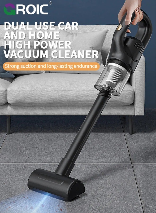 GROIC Wireless Charging Vacuum Cleaner Portable Car Home Car Cordless Stick Vacuum Cleaner with Large Suction High Power Pet Cleaning Vacuum Cleaner  - Image 2