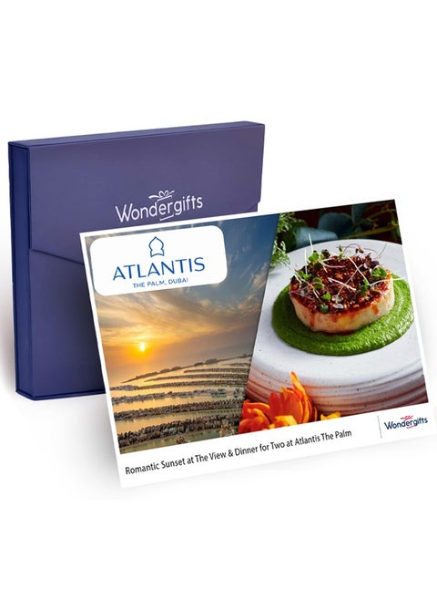 Romantic Dinner for Two at Atlantis The Palm - Experience Gift with Free Spa Voucher