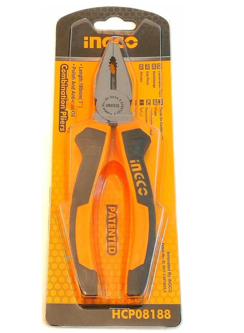 Ingco Super Manual Pliers, 7 Inch - Image 1