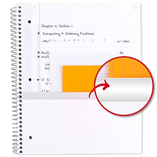 Five Star and National Wildlife Federation Spiral Notebook + Study App, 1 Subject, College Ruled Paper, 11" x 8-1/2", 80 Sheets, Forest Bear, 1 Count (820088FM) - Image 4