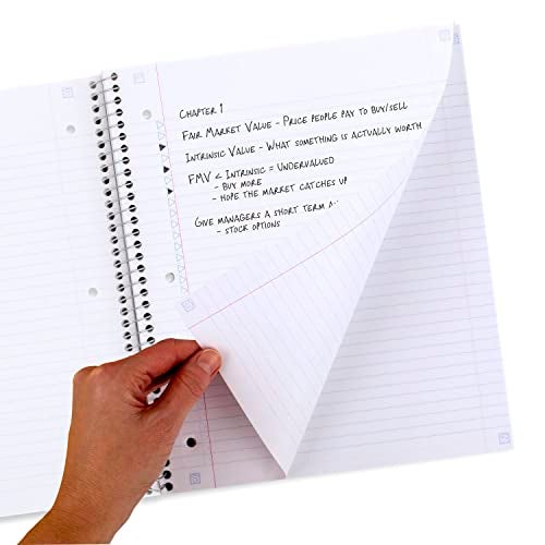 Five Star and National Wildlife Federation Spiral Notebook + Study App, 1 Subject, College Ruled Paper, 11" x 8-1/2", 80 Sheets, Forest Bear, 1 Count (820088FM) - Image 3