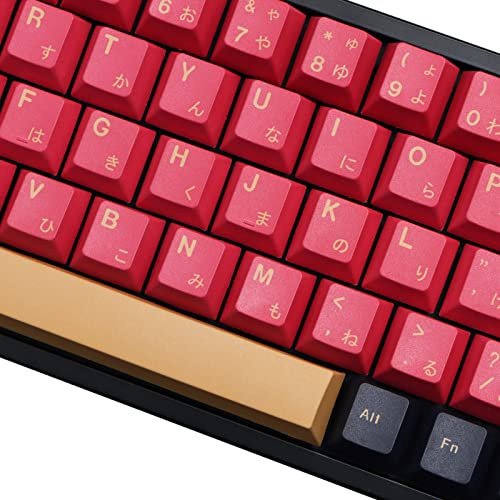 MOLGRIA Red Samurai Keycaps, 129 Set PBT KeyCaps for Gaming Keyboard, Cherry Profile Dye Sublimation Custom Keycaps with Puller for Gateron Kailh Cherry MX Switch 104/87/71/61 60 Percent Keyboard - Image 3