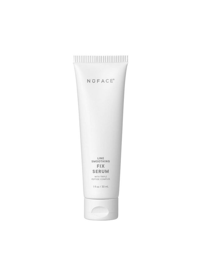Nuface Fix Serum Line Smoothing Conductive Serum For Microcurrent With Triple Peptide Hyaluronic Acid & Ionplex To Hydrate Brighten And Enhance Nuface Microcurrent Device Results (1 Oz)