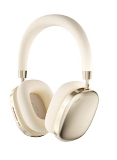 سماعات رأس لاسلكية Soundtec ANC Airpod MAX، مساعد صوتي، سعة بطارية 400 مللي أمبير في الساعة، وقت شحن لمدة ساعتين، وقت عمل يصل إلى 51 ساعة، وضع الألعاب - ذهبي