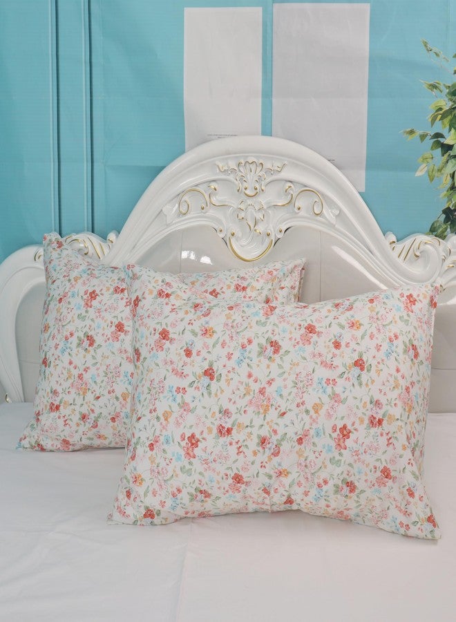 WBYCOTBED 400 Thread Count Cotton Floral Standard Pillowcases, 100% Long Staple Cotton Pillow Covers, 20x30 inches - Image 1