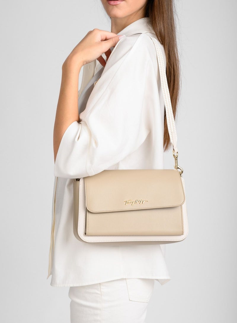 Tommy Hilfiger Iconic Faux Leather Shoulder Bag