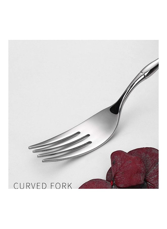 نيبمينينت طقم أدوات مائدة مكون من 4 قطع فضي - Image 3