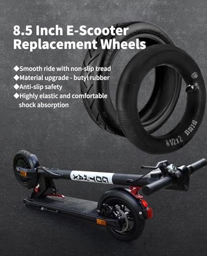 Walshen 8.5 Tire Tube 50/75-6.1 Scooter Tire Replacement for Gorax/Xiaomi Electric Scooter,8.5 Inner Tyre, Thickened 8.5x2 Front Rear Pneumatic Tire and Tubes（1 Set - Image 5