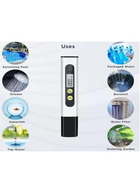 AQUAPINE AQUAPINE TDS Meter for HomeWater Quality Tester 0999ppm Measurement Range for Drinking Water Aquariums Pool  - Image 3