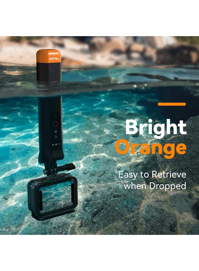 TELESIN° Floating Selfie Stick Hand Grip Waterproof Grip with Bluetooth Remote Control for GoPro Hero13 Black, Hero 12 11 10 9 8 Black Action Camera - Image 2