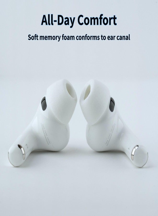 Comply TrueGrip MAX | Premium Memory Foam Replacement Earbud Tips for Apple AirPods Pro Gen 3 | Long Lasting Comfort, MAX Durability, Secure Fit, Superior Noise Isolation| White (Large) (1 Pair) - Image 4