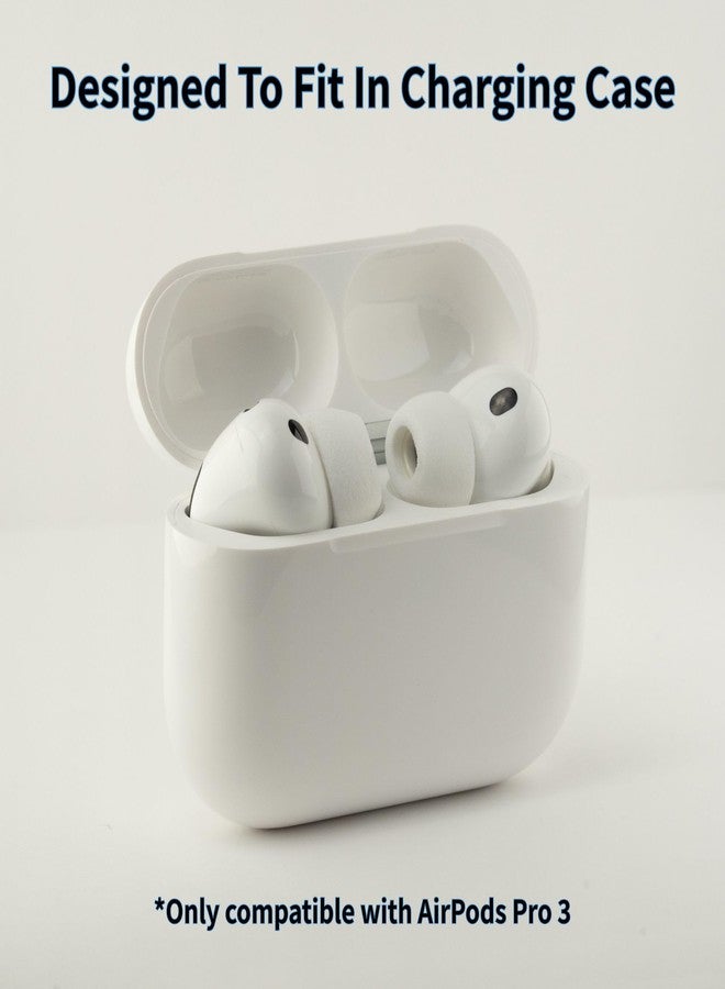 Comply TrueGrip MAX | Premium Memory Foam Replacement Earbud Tips for Apple AirPods Pro Gen 3 | Long Lasting Comfort, MAX Durability, Secure Fit, Superior Noise Isolation| White (Large) (1 Pair) - Image 3