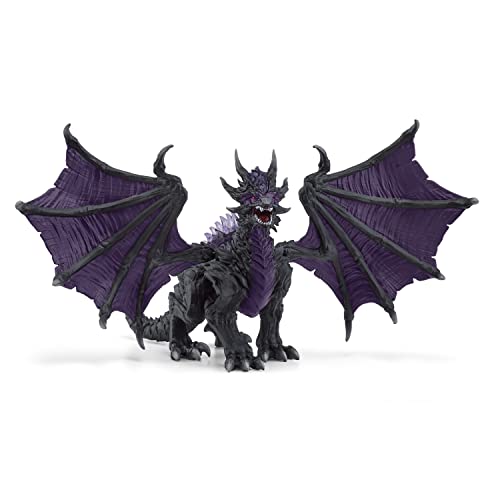 Schleich مجسم تنين الظل المتحرك الأجنحة من شلايش إلدرادور للمخلوقات 85 مع أجنحة قابلة للحركة للعب الخيالي للأطفال من عمر 7 سنوات 70152 - Image 1