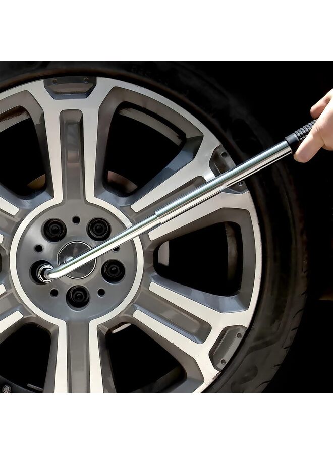 مفتاح ربط عجلات تلسكوبي، دعامة عجلة قابلة للتمديد، مفاتيح صواميل العجلات، أدوات إصلاح الإطارات، مزيل صواميل العجلات، محرك نصف مع مقابس 17/19 مم و21/23 مم، حقيبة قماشية للتخزين - Image 5