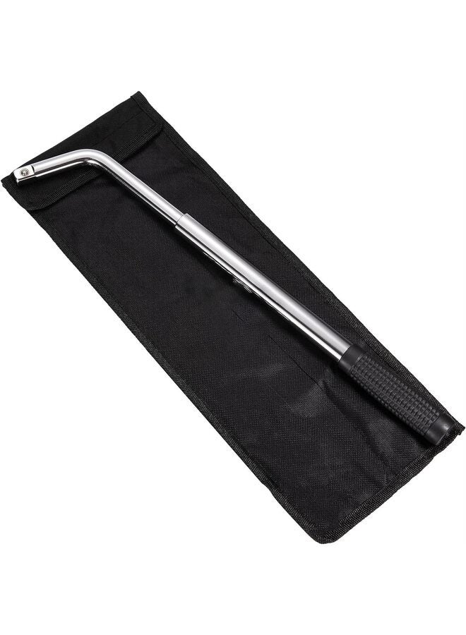 مفتاح ربط عجلات تلسكوبي، دعامة عجلة قابلة للتمديد، مفاتيح صواميل العجلات، أدوات إصلاح الإطارات، مزيل صواميل العجلات، محرك نصف مع مقابس 17/19 مم و21/23 مم، حقيبة قماشية للتخزين - Image 4