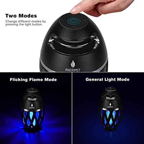 ANERIMST Unique Gifts for Men, Outdoor Bluetooth Speaker Waterproof Wireless with Torch LED Light, Birthday Gift for Boyfriend Him Dad, Cool for Garden, Patio, Outside (Blue Light) - Image 3