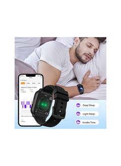 PROMASS Smart Watch, Parsonver 5ATM Waterproof Fitness Watch for Swimming with 16 Sports Modes, Heart Rate, Blood Oxygen, Sleep Monitor, 1.69" Smartwatch for Android and iPhone Compatible, Black, LW45  - Image 4