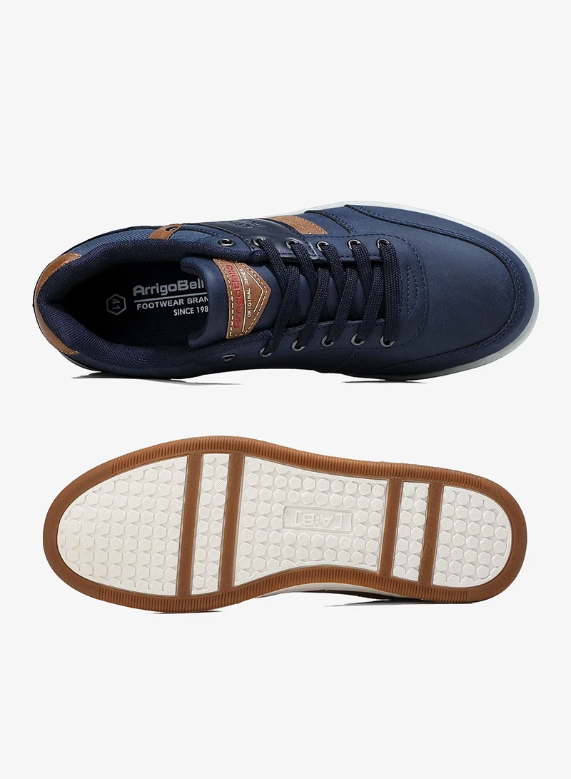 ARRIGO BELLO Navy ARRIGO BELLO Men's Stylish Sneakers Low Top Casual Lace-up Shoes for Daily Wear for Men | Best Price UAE