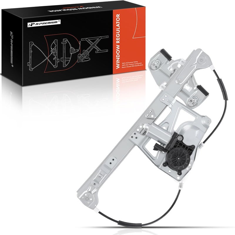 A-Premium Power Window Regulator with Motor for Cadillac 2000-2001 Front Driver Side - Image 1