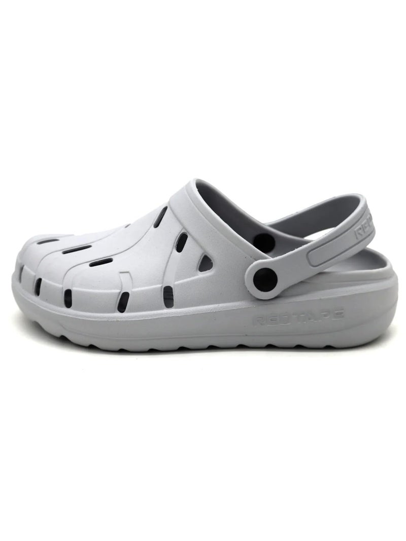 Red Tape Men's Discover Comfortable Clogs || Sandals with Adjustable Back Strap for Men Light Grey - Image 4
