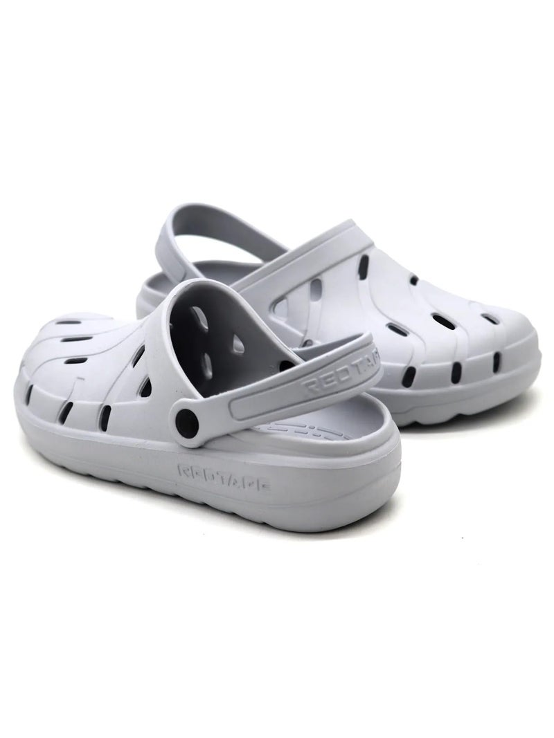 Red Tape Men's Discover Comfortable Clogs || Sandals with Adjustable Back Strap for Men Light Grey - Image 5